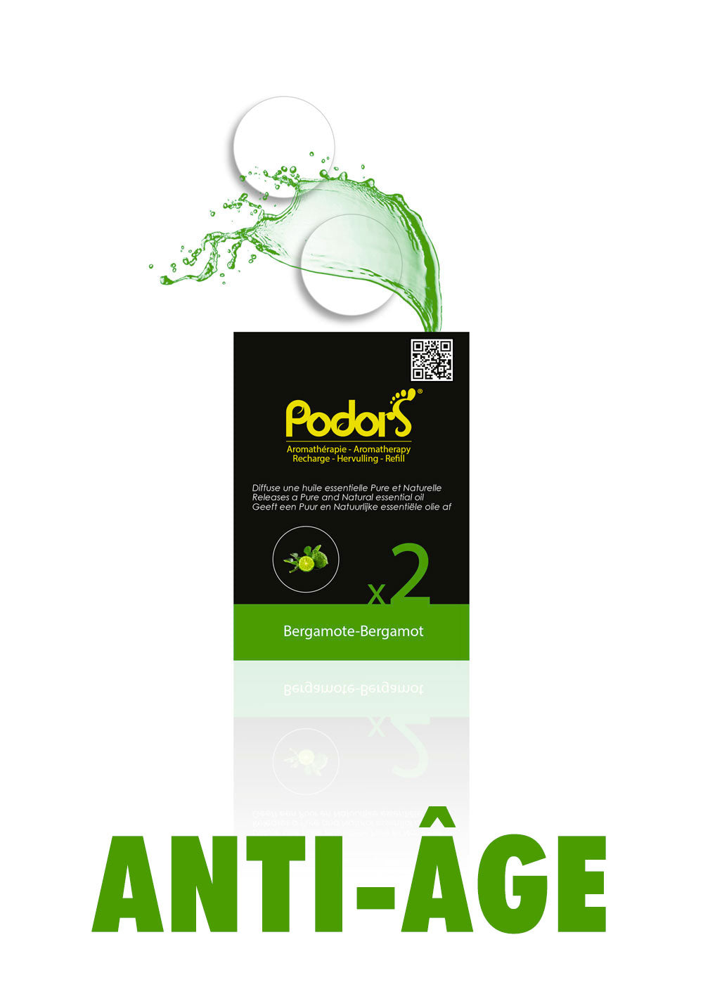 Recharges Podors® aux huiles essentielles de bergamote