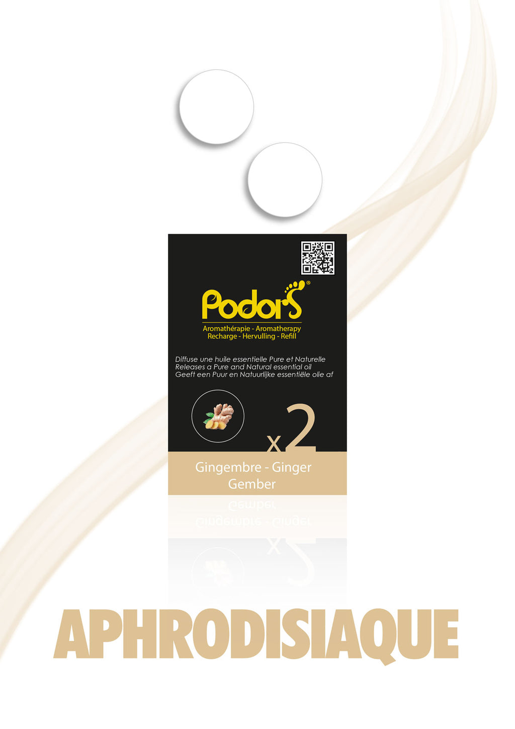 Recharges Podors® aux huiles essentielles de Gingembre