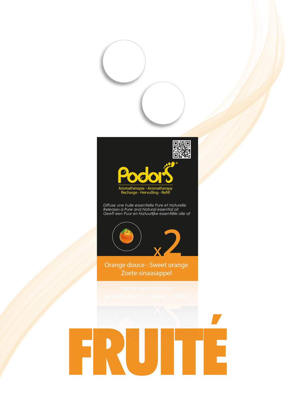 Recharges Podors® aux huiles essentielles d'Orange douce