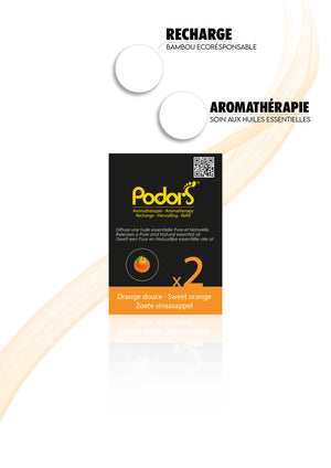 Recharges Podors® aux huiles essentielles d'Orange douce