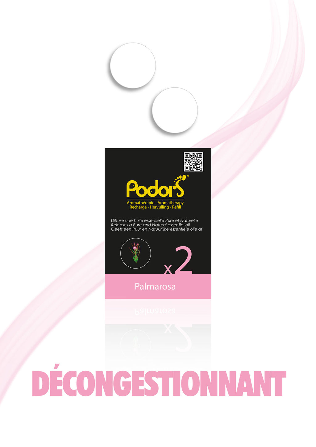 Recharges Podors® aux huiles essentielles de Palmarosa