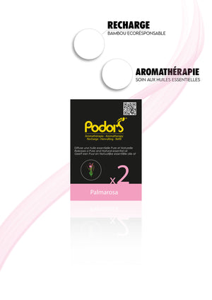 Recharges Podors® aux huiles essentielles de Palmarosa