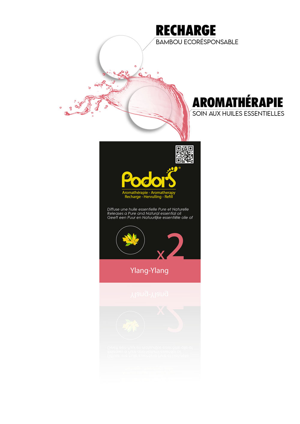 Recharges Podors® aux huiles essentielles d'ylang-ylang