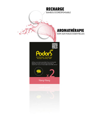 Recharges Podors® aux huiles essentielles d'ylang-ylang